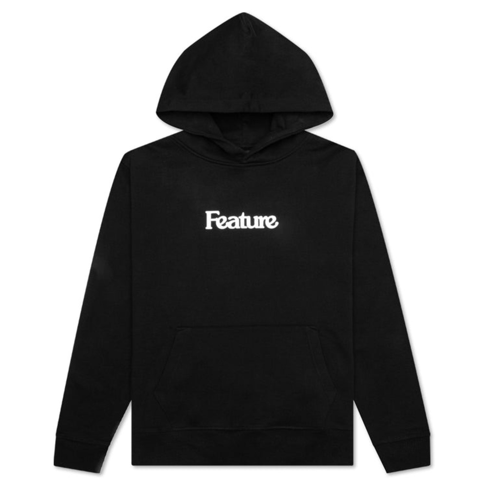 Men’s FEATURE ACADEMY HOODIE - BLACK/WHITE Size Small